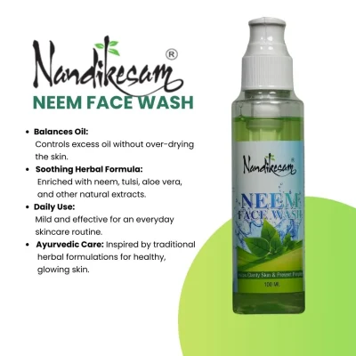 Nandikesam Neem Herbal Face Wash